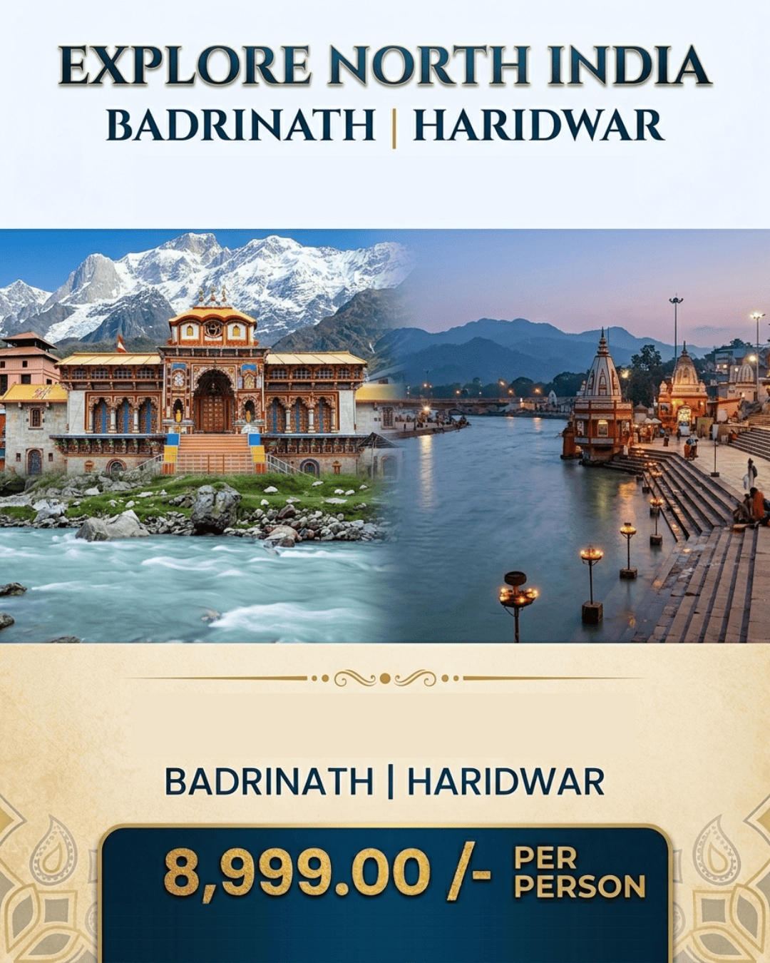 Badrinath Dham From Haridwar 3 Days 2 Nights Tour Package