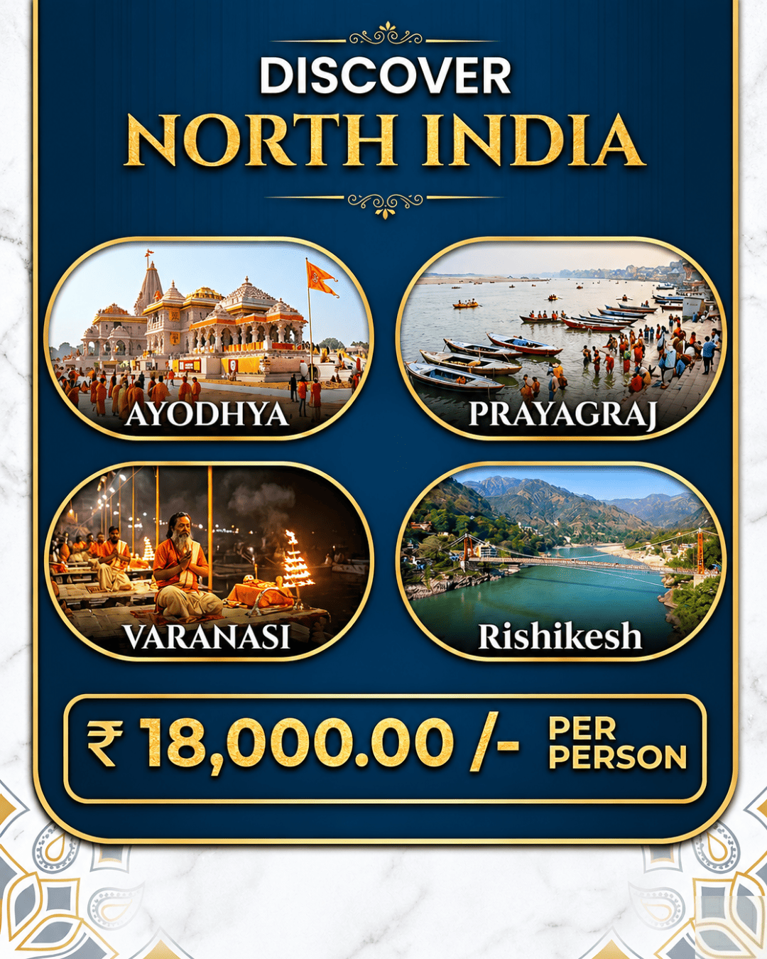 Varanasi-Prayagraj-Ayodhya Packages 5 Days 4 Nights